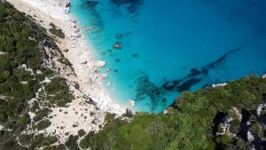 Aerial Photography of Sea Water and Cliff